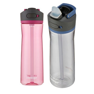 现货美国Contigo康迪克防漏运动水杯 吸管杯便携水壶 健身大容量