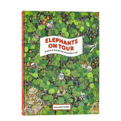 【现货】大象巡游：环游世界的寻找之旅 Elephants on Tour 英文原版儿童绘本6-9岁城市风景 法国插画家Guillaume Cornet