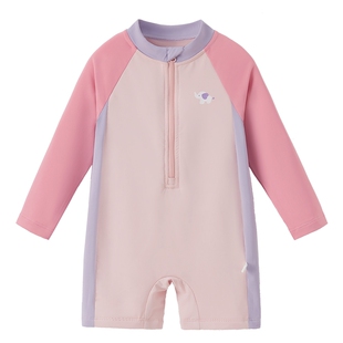 [防晒速干]儿童泳衣女孩男童长袖沙滩服男宝宝连体泳装女童游泳衣
