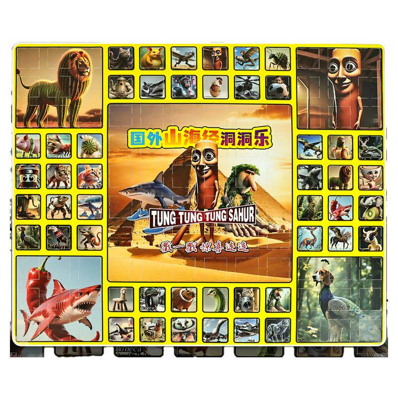 山海经洞洞乐盲盒抽奖箱儿童玩具