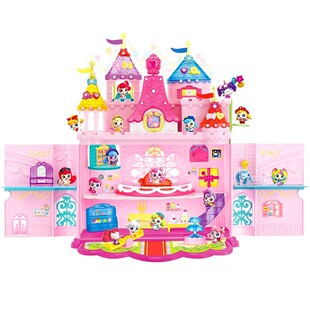 奇妙萌可魔法钥匙医院宝盒玩具女孩儿童小屋房子魔方屋子学校城堡