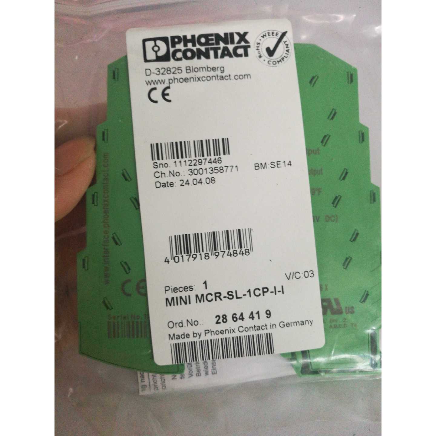 议价现货菲尼克斯隔离器 MINI MCR-SL-1CP-I-I 2864419