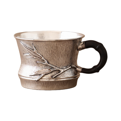 纯银时代仿竹元素马克杯咖啡杯