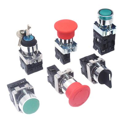 按钮开关ZB2控制启动停止自复位XB2-BA31/42/BD33/21急停旋钮平钮