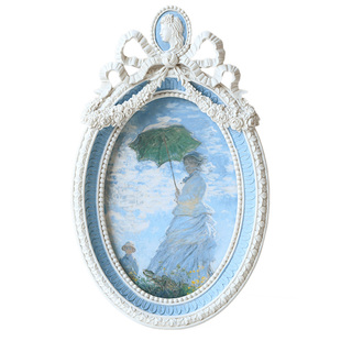 米子家居法式复古6寸照片相框摆台高级感婚纱照油画浮雕画框摆件