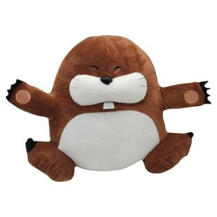 超级马里奥派对周边蒙迪黄鼹鼠公仔爱的抱抱毛绒玩具小龅牙玩偶