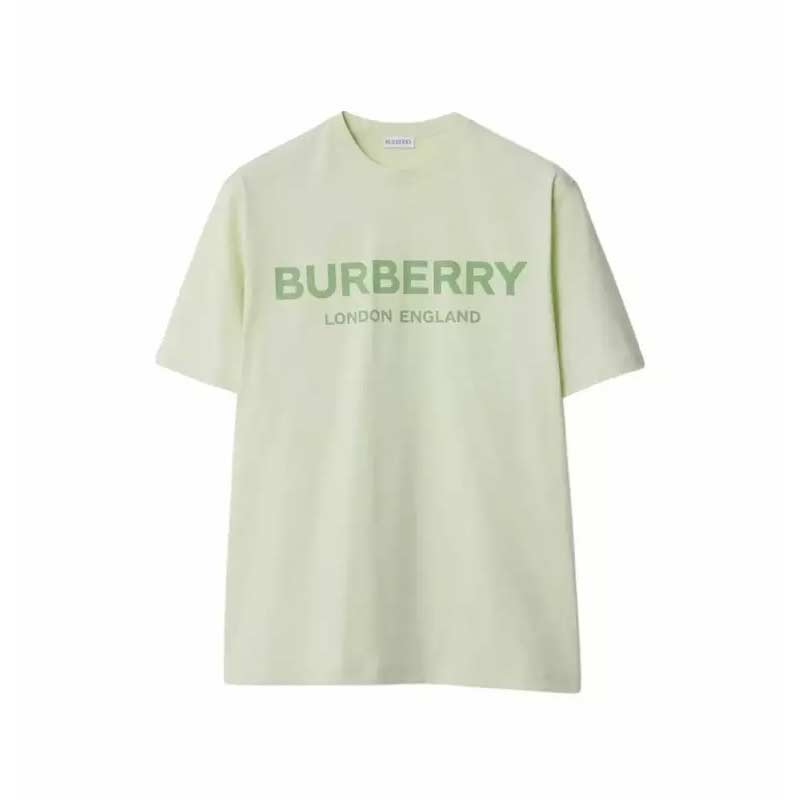 【自营】BURBERRY/博柏利罗纹针织男士短袖T恤81042351男装圆领