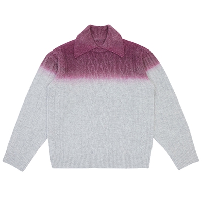 ADERERROR染色宽松高领毛衣