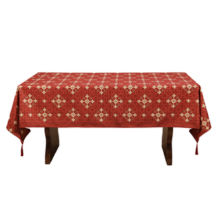 新年桌布防水防油免洗2026餐桌布红色春节氛围感装饰布置茶几布