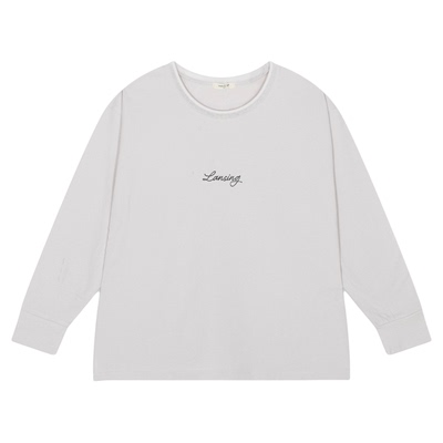 studio CLIP T恤女2026春季新款舒适圆领棉质长袖上衣646220