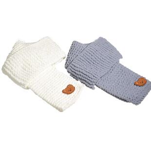 织围巾毛线手工diy手织编织礼物神器冰条线粗毛线材料包钩织勾线