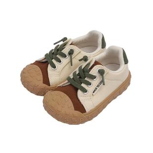 【新品】TOPSTAR儿童帆布鞋魔术贴男童鞋幼儿园户外女童板鞋