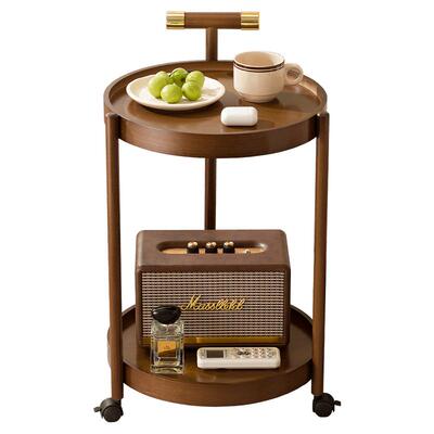 十一维度中古风圆形边几置物架