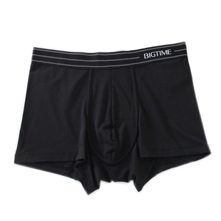 大bigtime时代内裤女男士正品简约莫代尔三角平角柔软裤中腰纯色