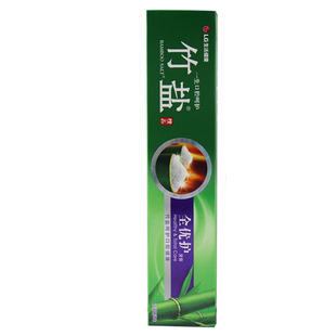 LG竹盐全优护紫竹盐小苏打美亮白洁牙膏清新口气成人牙龈护理健齿
