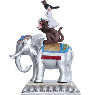 大藏禅饰吉祥四瑞摆件藏传密宗佛前供奉和睦四瑞吉祥居家四兽摆件