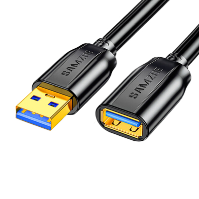 山泽usb3.0延长线公对母连接线