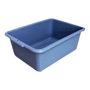 酒店厨房收碗盆加厚熟料安检框收餐筐大号灰色玩具框收餐车下栏盆