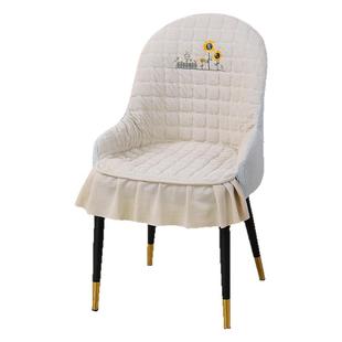 弧形椅子套罩新款椅套家用餐椅套罩轻奢座椅套餐厅扶手椅套罩Z1