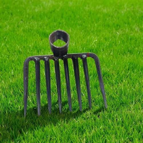 农用工具钉耙除地神器刨地耙子种菜铁耙锄加密齿8齿小耙子锻打耙