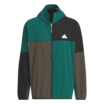 阿迪达斯男休闲运动连帽夹克外套