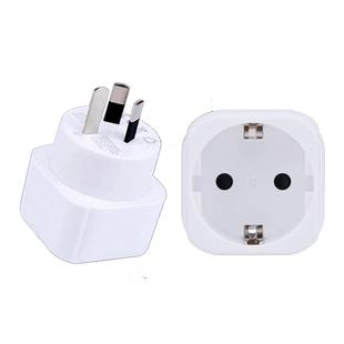 欧标转换头欧转中插头德标转国标圆插头转换器韩国德国大陆使用中