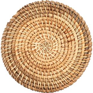 摩登主妇藤编隔热垫桌垫防烫锅垫茶杯垫家用耐高温耐热碗垫菜盘垫