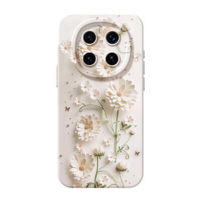 适用荣耀magic8手机壳女款magic7pro保护套新款honor全包防摔magic6至臻版硅胶高级花朵5por好看浮雕华为软壳