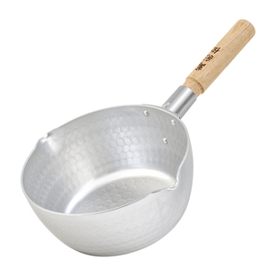 日本进口无涂层北陆雪平锅家用泡面煮汤不粘热奶锅宝宝辅食小奶锅