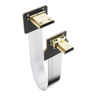 minihdmi转micro hdmi线 MICROHDMI对MINI HDMI软排线航拍云台线