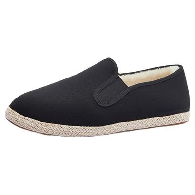 布语堂本草加绒保暖圆头布棉鞋