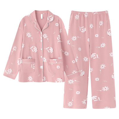 女纯棉夏季薄款睡衣外穿四季通用