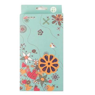 小清新便携理财本懒人记帐本家庭现金收支记账本彩页花销本4本装