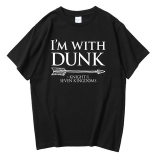 I'M WITH DUNK电影美剧周边邓肯七王国的骑士创意搞笑T恤纯棉
