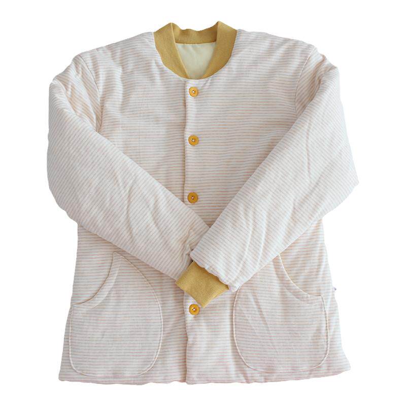 条纹女士纯棉花棉袄中老年棉衣成人加厚保暖棉服居家外穿冬季外套