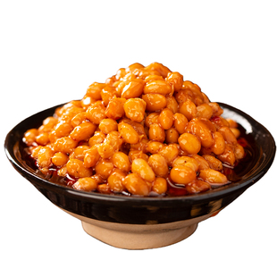 不辣的黄四娘腊八豆湖南特产黄豆下饭菜原味酱豆子拌饭酱拌面豆豉