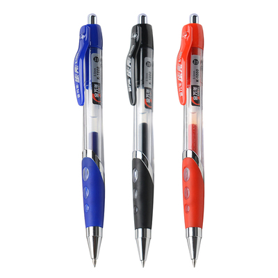 金万年按动中性笔K1000黑色红蓝