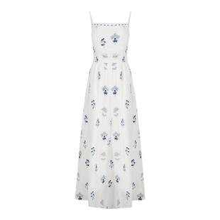 糯米子[夏日氛围]吊带连衣裙女2026新款春夏长裙微胖大码胖mm裙子