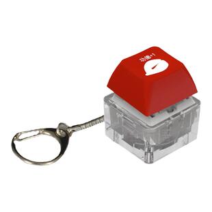 发财电子木鱼钥匙扣解压按键积攒发光键盘按钮青轴挂件玩具好运帽