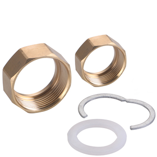 黄铜螺母1.2寸1.5寸2寸不锈钢波纹管用配件加厚螺帽304不锈钢管件