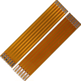 1.0间距FPC黄色焊接排线扁平3/4/5/6/7/8/9/10/12Pin芯柔性电路板