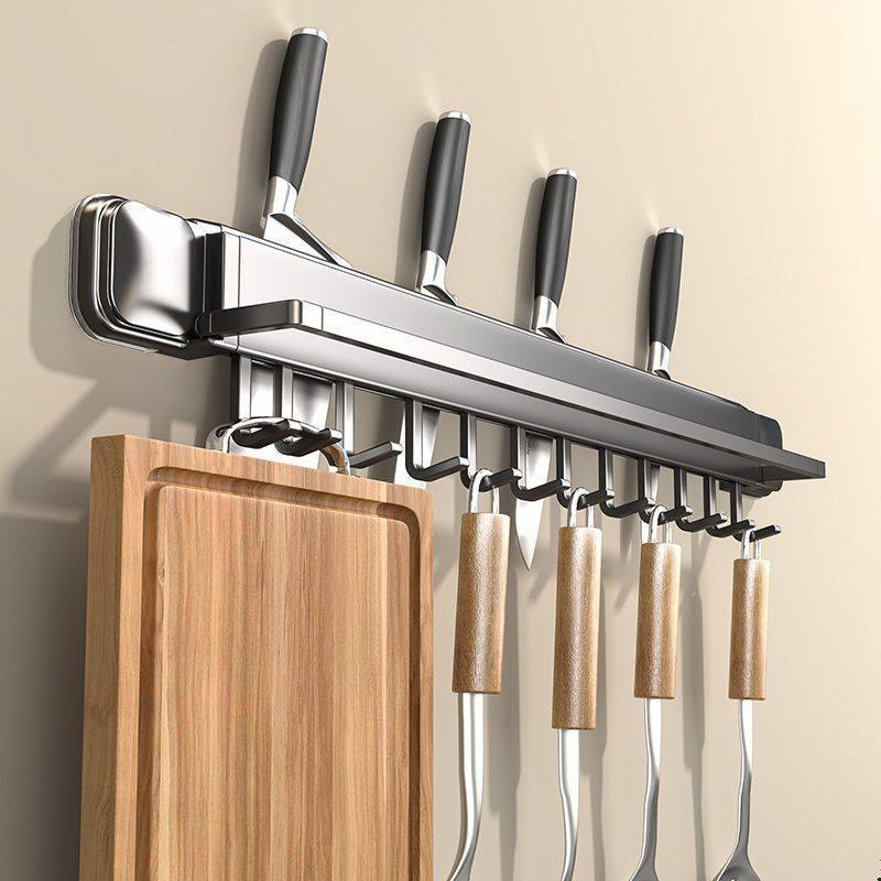 13厂家供应厨房置物架免打孔多功能挂钩挂架挂杆勺子吸盘锅盖铲子