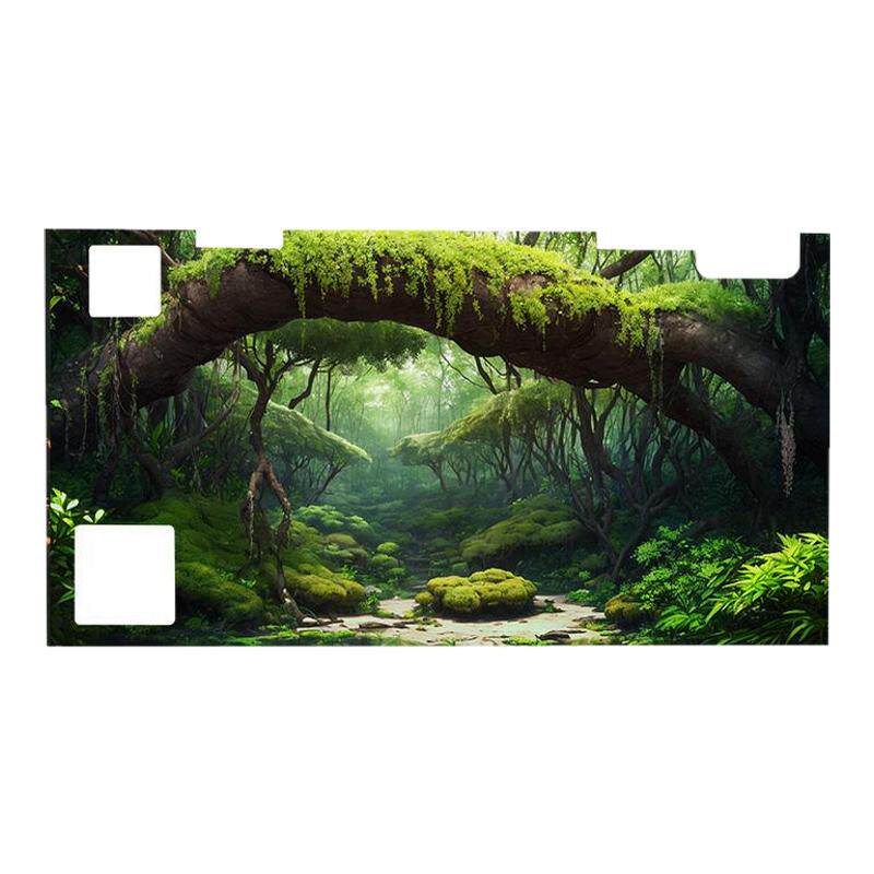 智能鱼缸背景板风景画防水环保