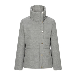 【远红外发热+90%鹅绒】Scofield女含羊毛立领羽绒服2025秋冬新品