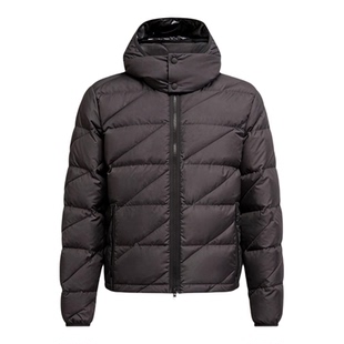 代购蒙口Sciros连帽哑光斜纹绗缝短款羽绒服鹅绒男款户外夹克外套