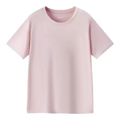 森马修身打底纯色纯棉短袖T恤男