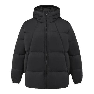 森马情侣款连帽外套纯色羽绒服男