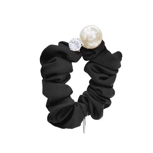 妈妈头饰发圈高级感珍珠简约气质头花2024新款轻奢精致丸子头头绳