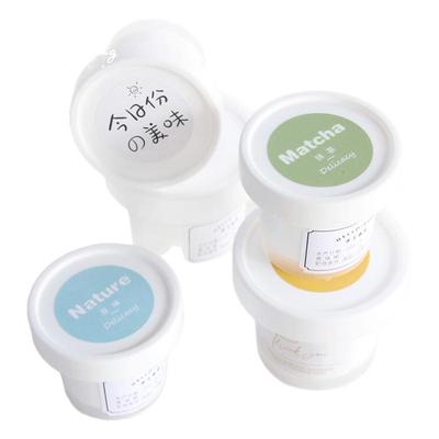 白色带盖双皮奶烘焙塑料盒