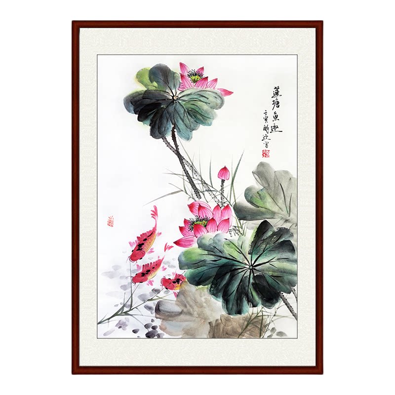 纯手工专业四尺三开大写意国画